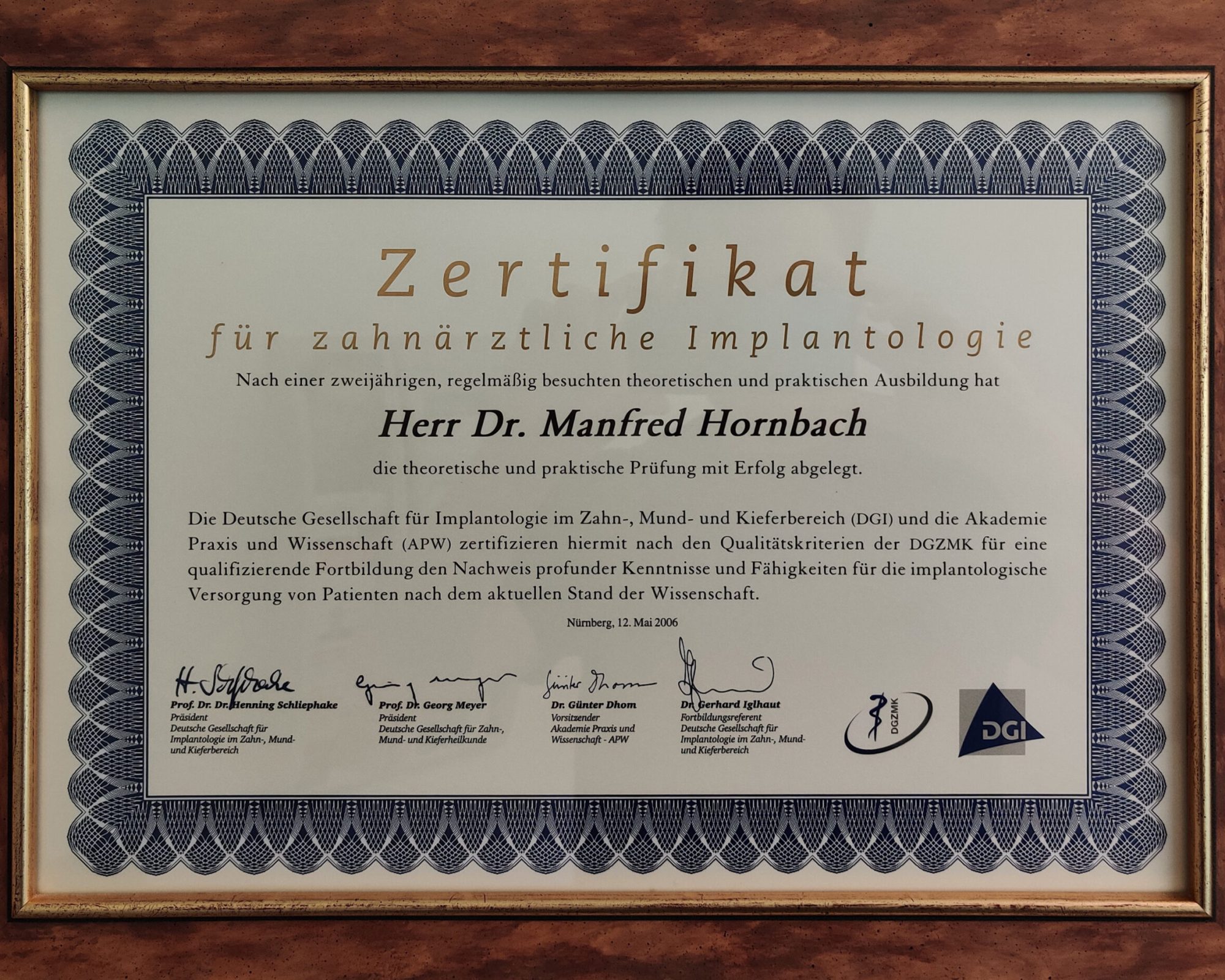 Zertifikat